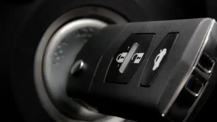 Smart key beside a push-button start