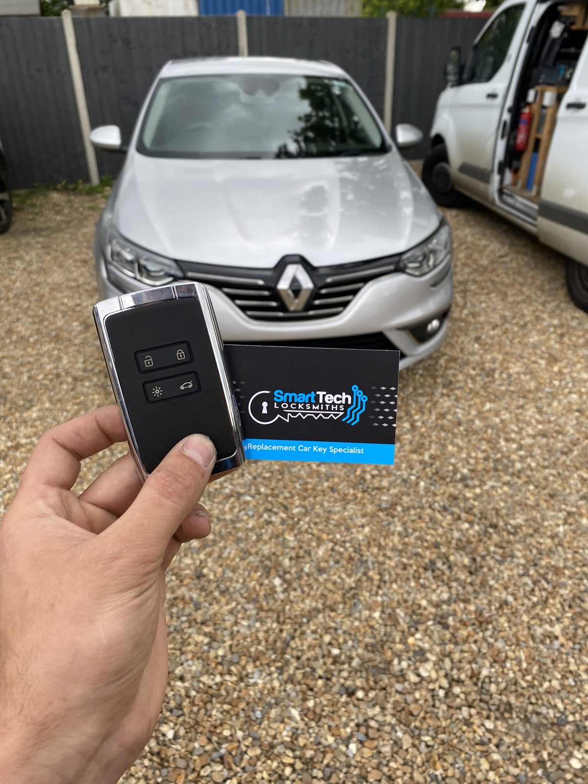 Renault Megane — Key card programmed